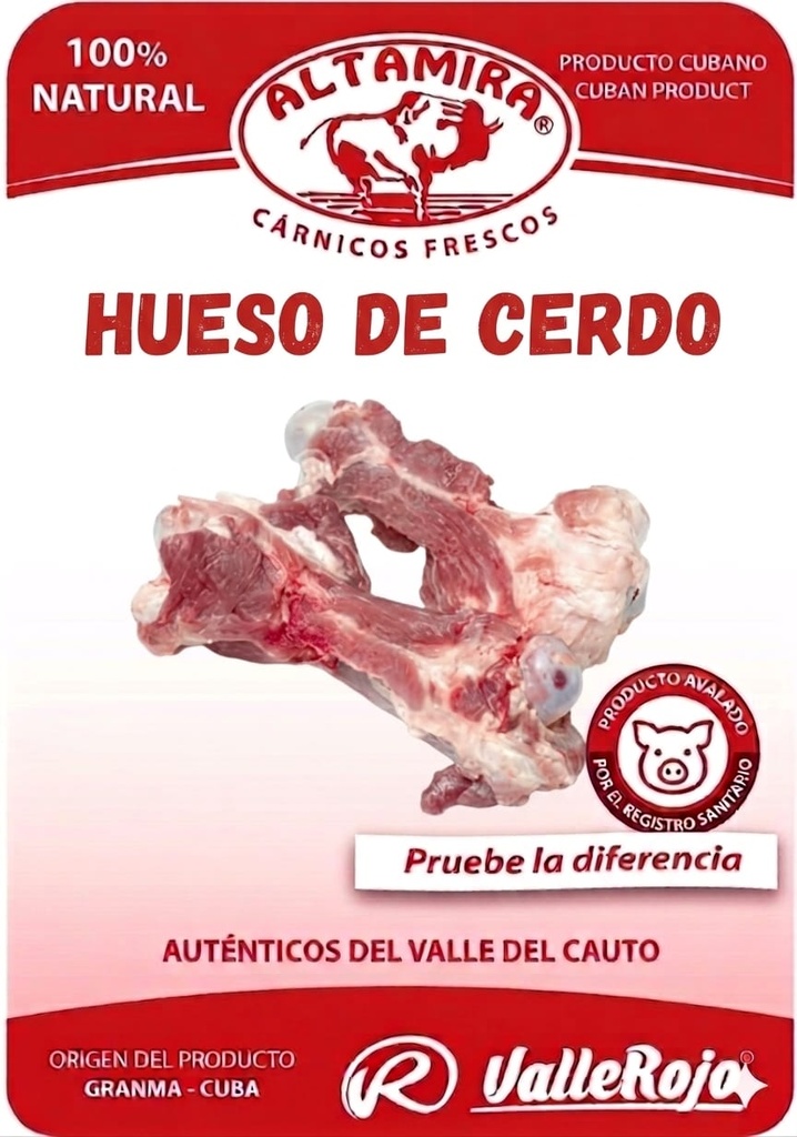 Hueso de Cerdo (para caldos paquete 0.8 - 1Kg)
