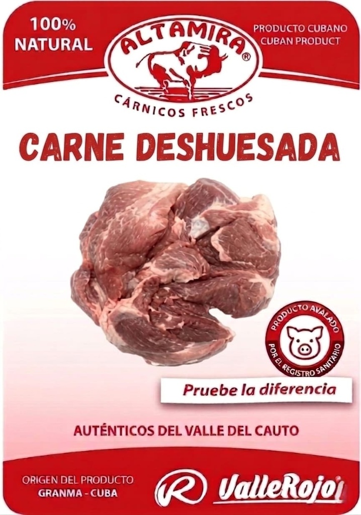 Carne de Cerdo Deshuesada paquete de 0.8 - 1Kg