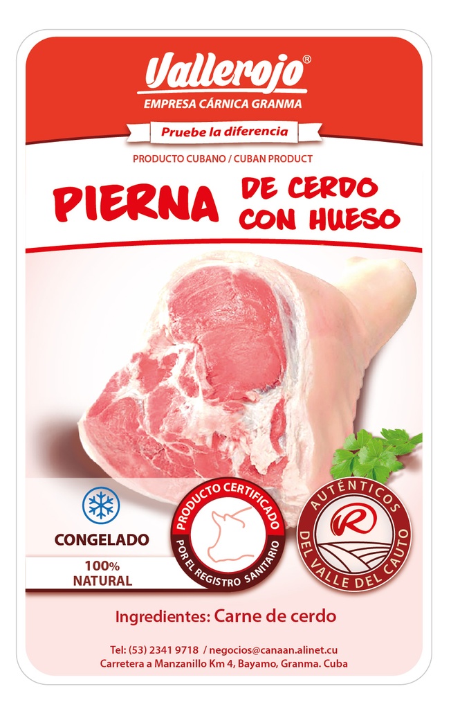 Pierna de Cerdo Con Hueso (paquete 8.5 - 9.0 Kg)