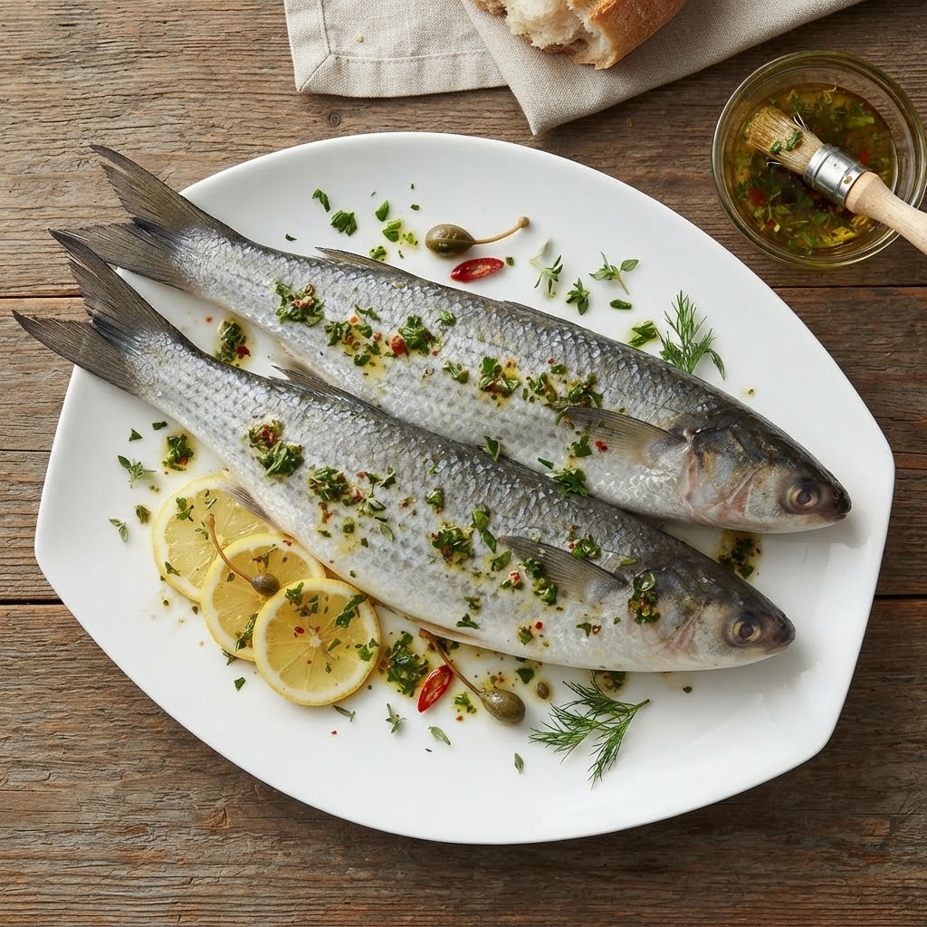 Liseta (pescado entero escamado eviserado) paquete 0.8 - 1.0 Kg