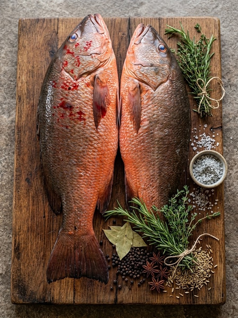 Cubera (pescado entero eviserado) paquete 0.8 - 1.0 Kg