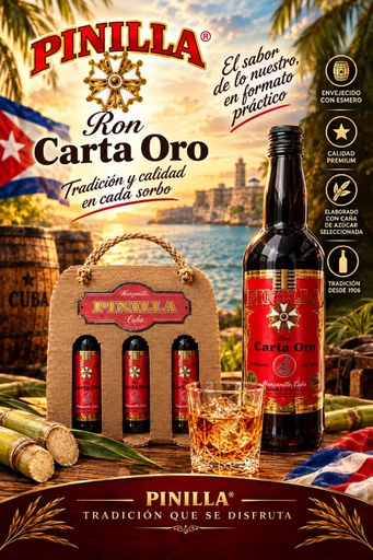 Ron Pinilla Carta Oro  (set 3 Mini-dosis)