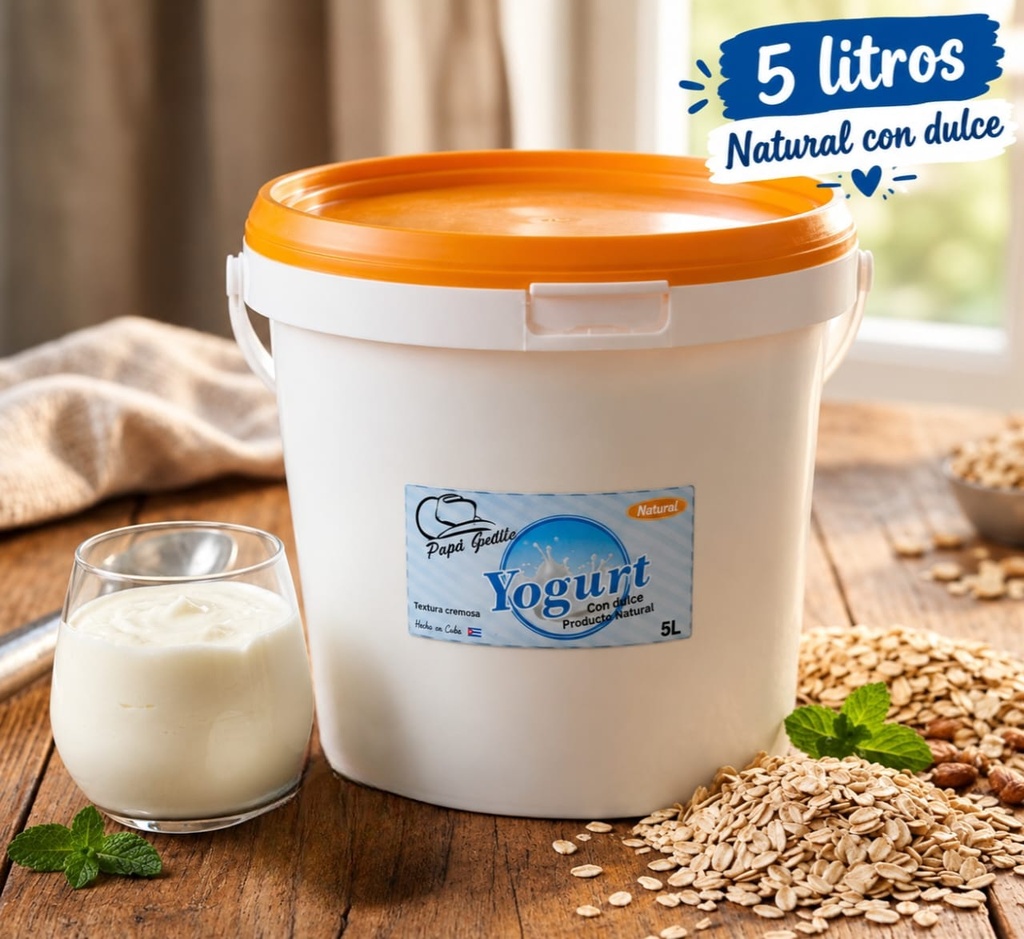 Yogurt Natural (con dulce) 5 Lt