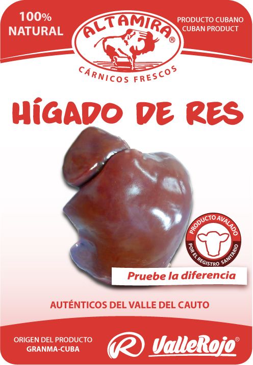 Higado de Res  paquete 0,8 - 1 Kg