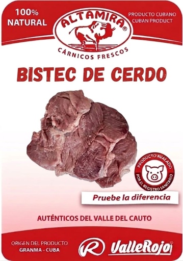 Bistec de Cerdo paquete de 0.8 - 1Kg
