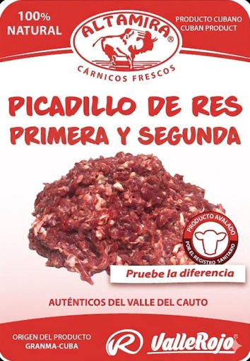 Picadillo de carne de res primera y segunda paquete de 0.8 a 1Kg