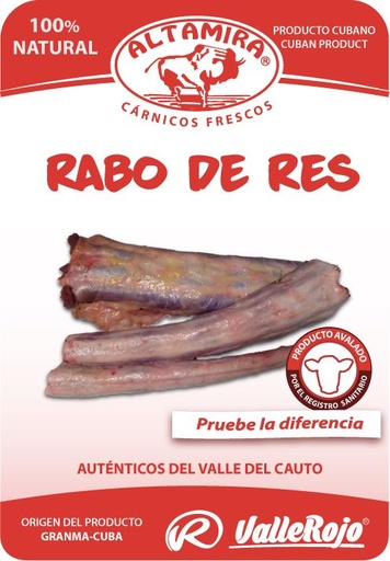 Rabo de Res paquete 0,5 - 1 Kg