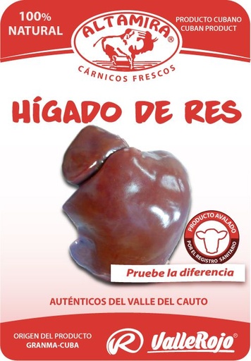Higado de Res  paquete 0,8 - 1 Kg